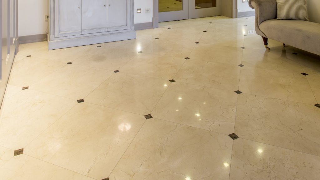 Marble floor cleaning